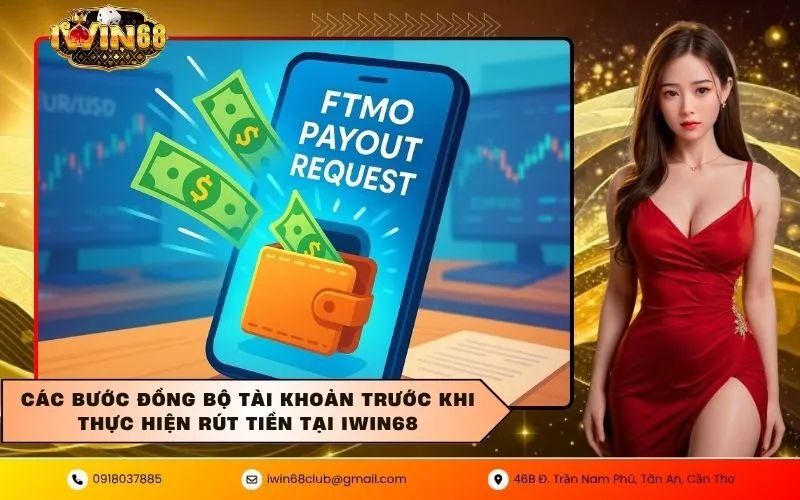 Các bước đồng bộ tài khoản trước khi thực hiện Rút Tiền Tại IWIN68