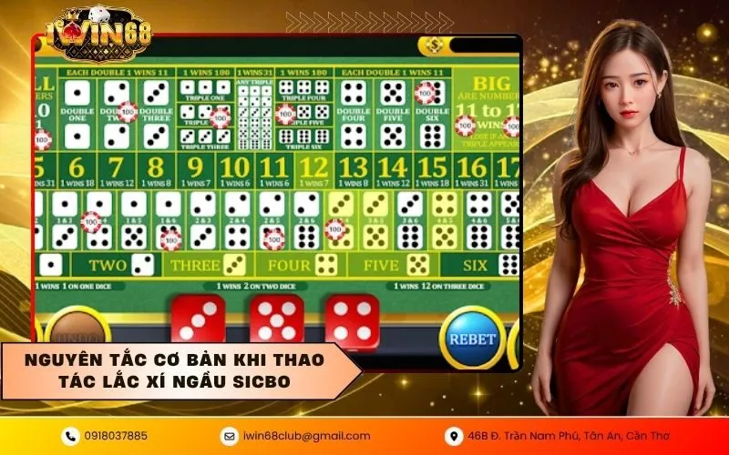 Nguyên tắc cơ bản khi thao tác lắc xí ngầu sicbo